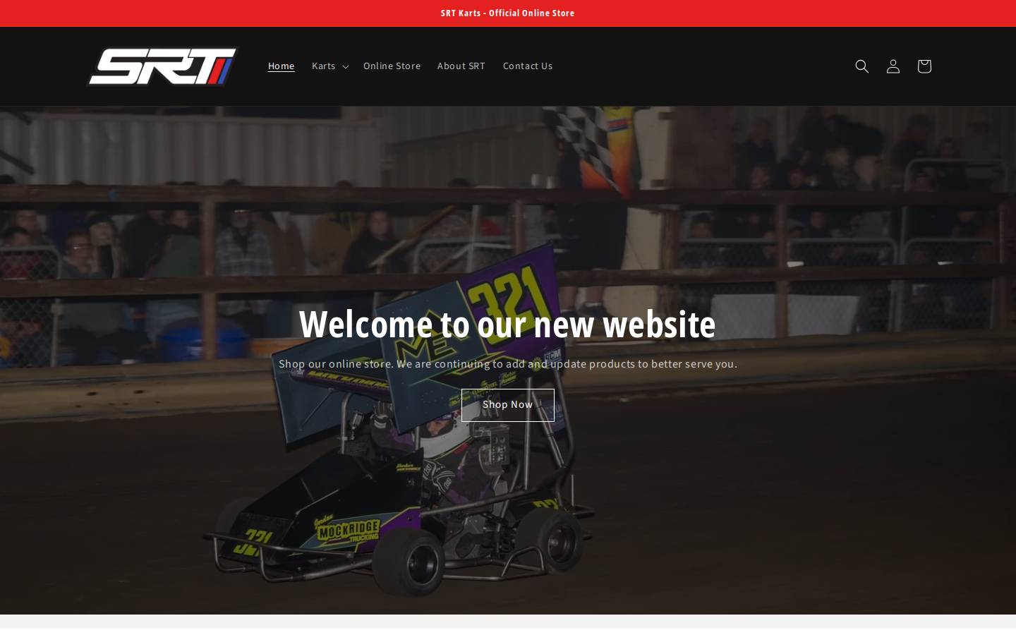 srtkarts.store homepage screenshot