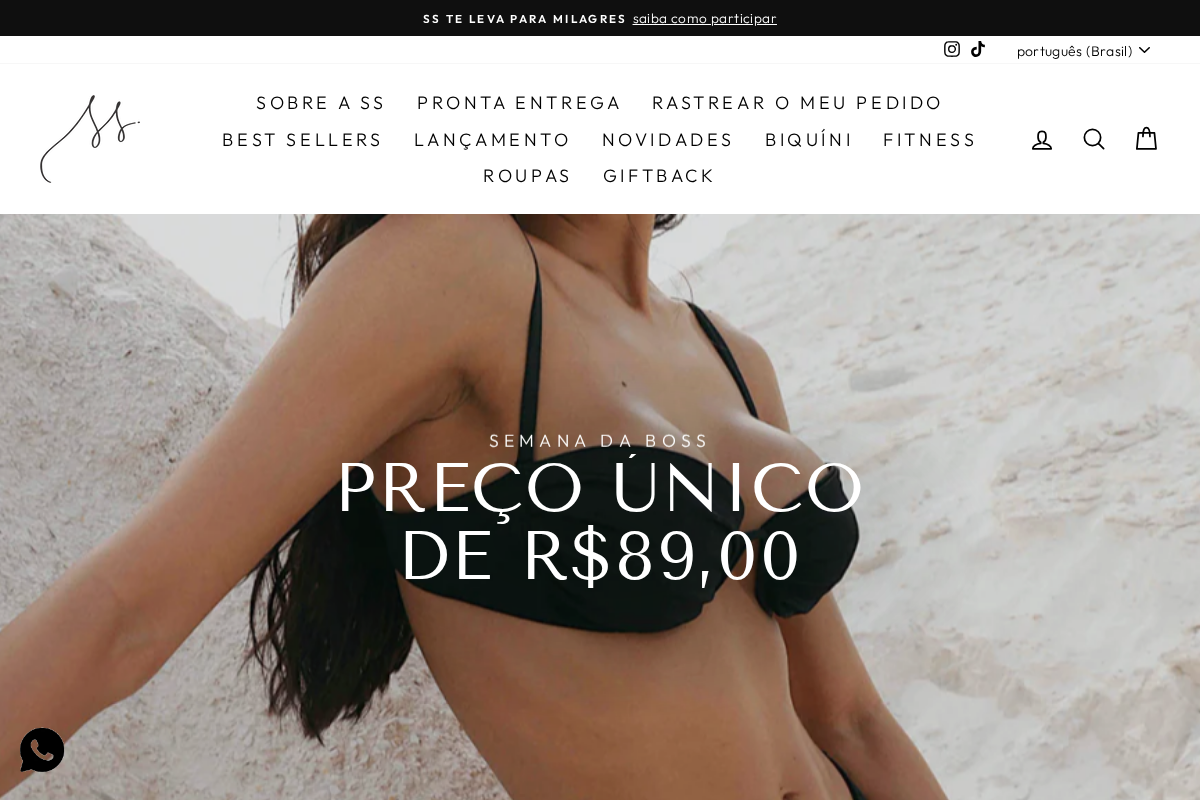 SSBEACHWEAR homepage screenshot