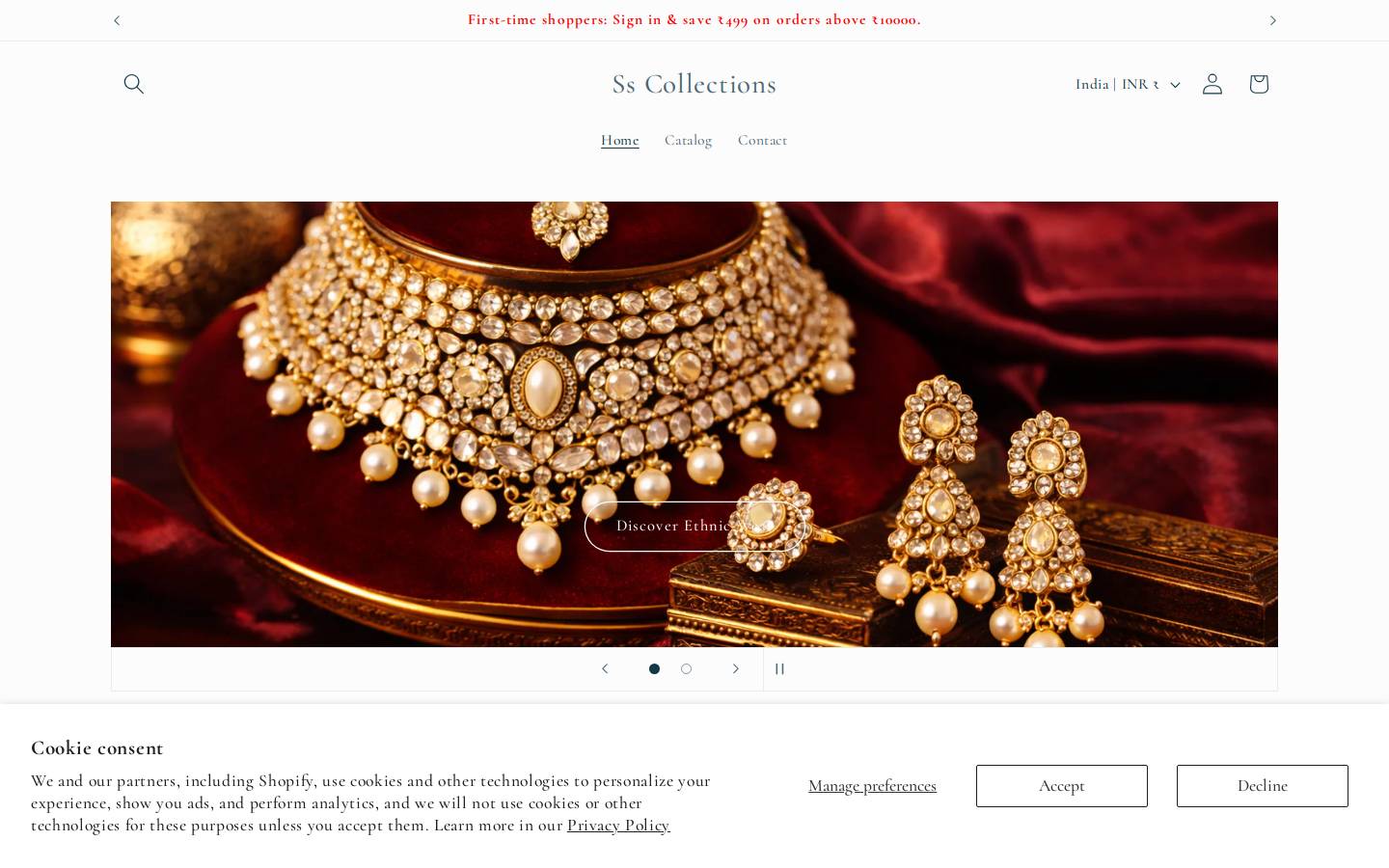 sscollections.online homepage screenshot