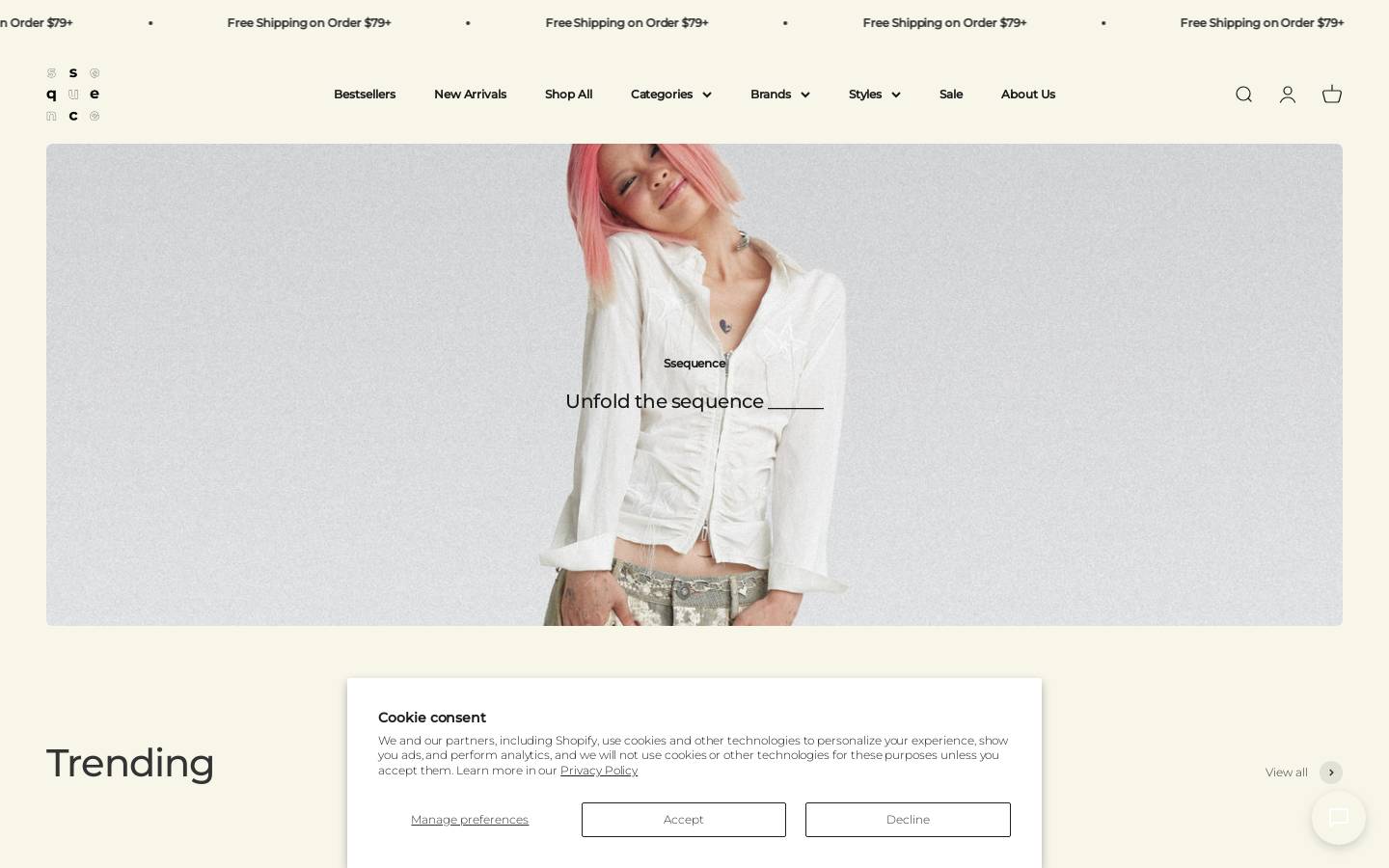 ssequence.com homepage screenshot