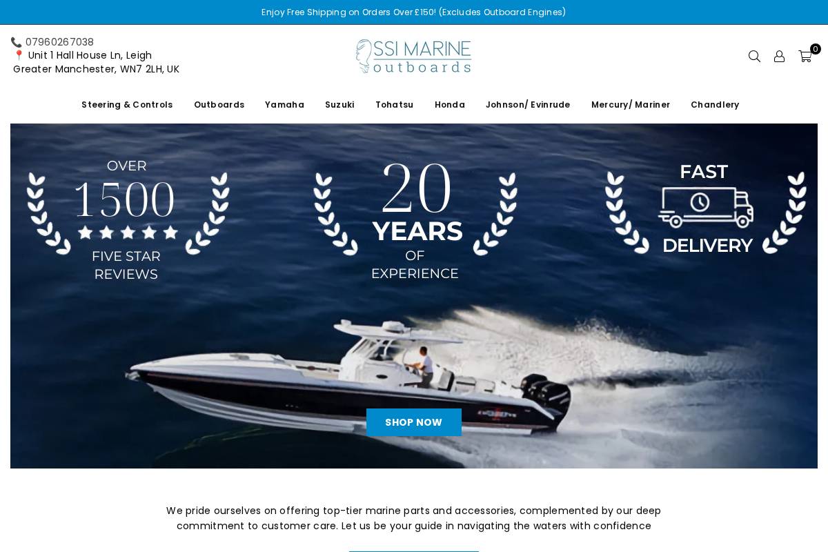 Ssimarine homepage screenshot