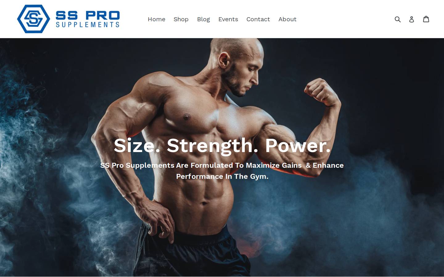 sspronutrition.com homepage screenshot