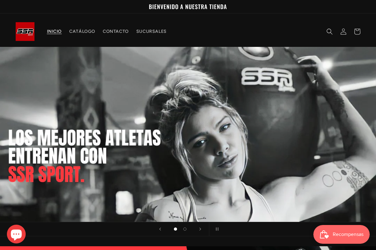 SSR SPORT homepage screenshot