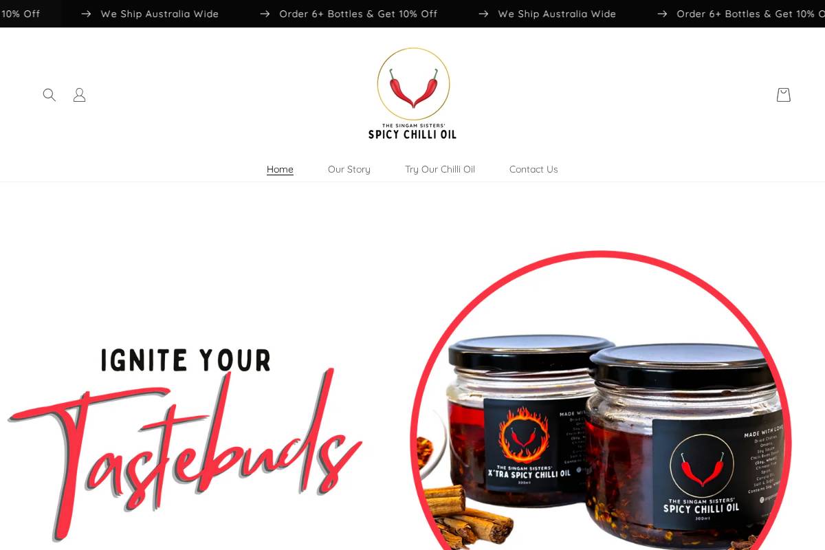 ssschillioil.com homepage screenshot