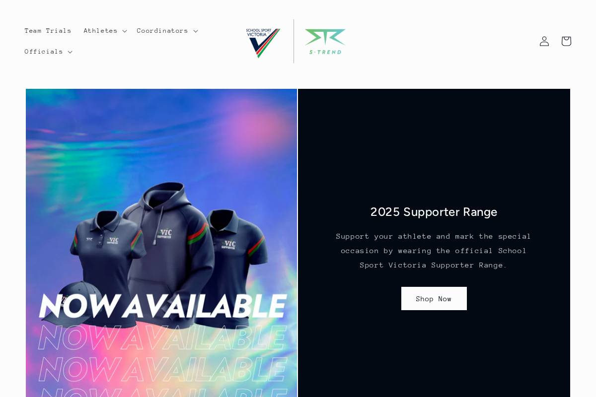 ssvapparel.com.au homepage screenshot
