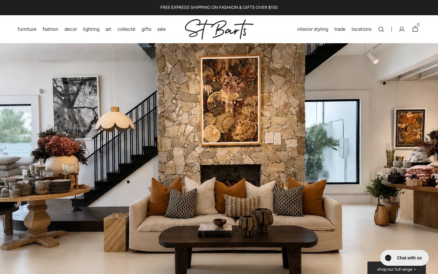 st-barts.com.au homepage screenshot