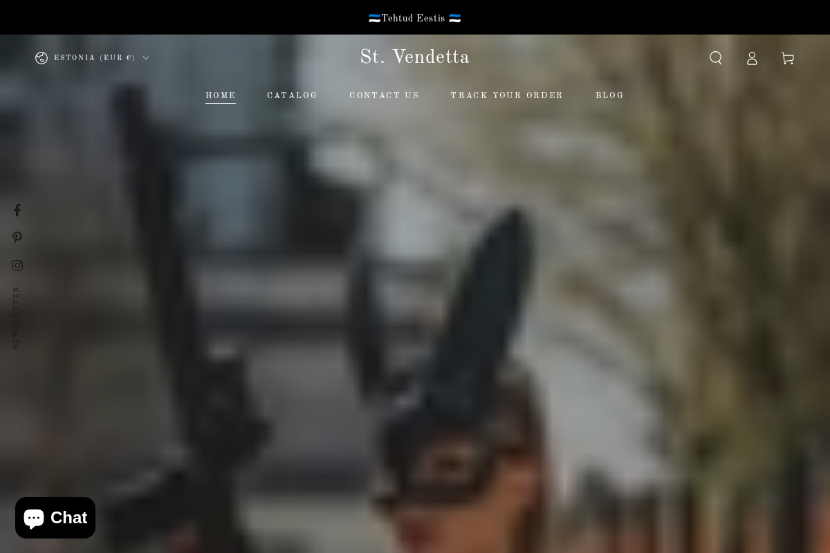 St. Vendetta homepage screenshot
