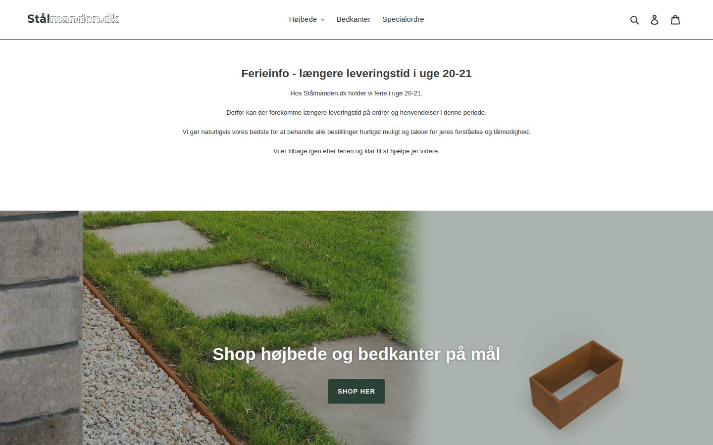 staalmanden.dk homepage screenshot