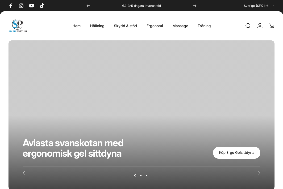 Stabilposture homepage screenshot