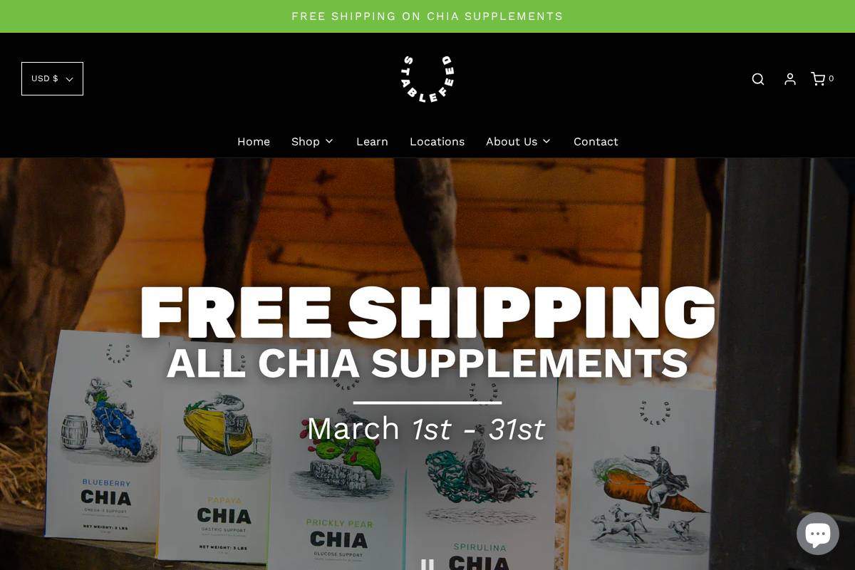 stablefeed.com homepage screenshot