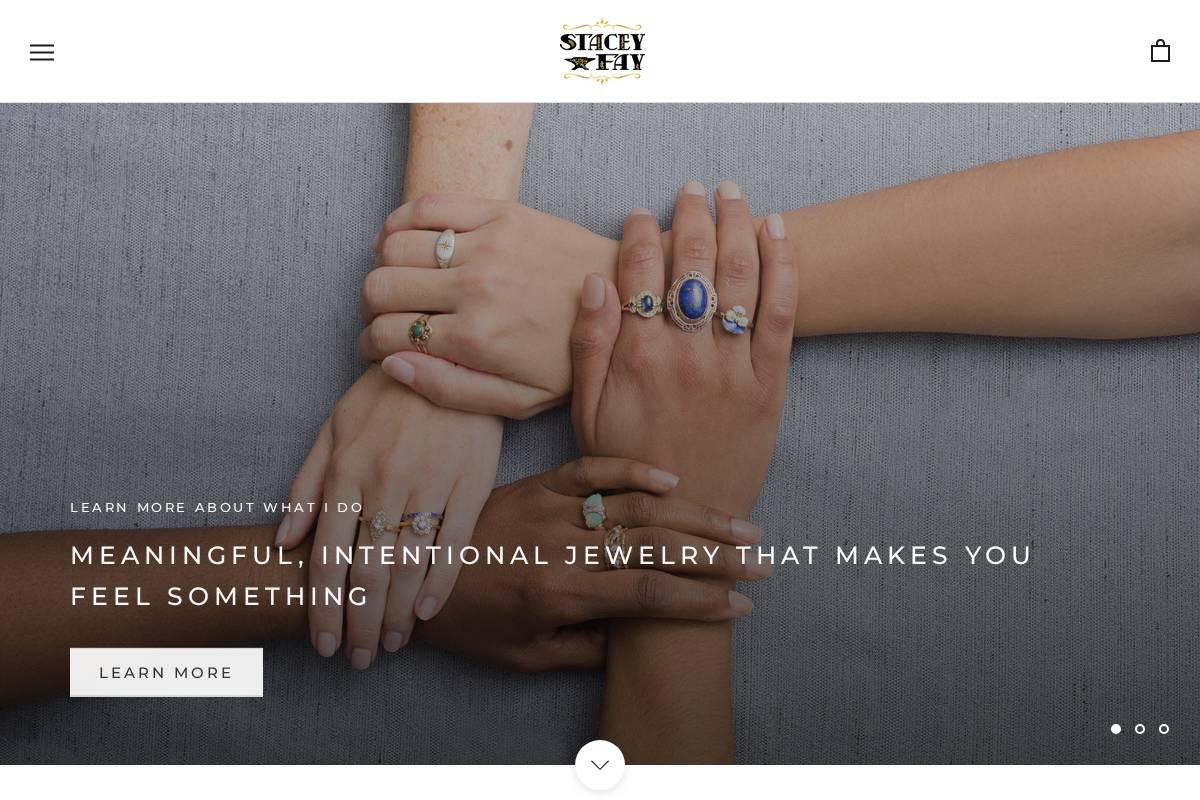 staceyfaydesigns.com homepage screenshot