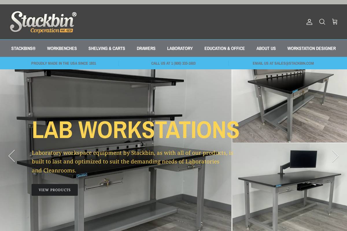 stackbin.com homepage screenshot