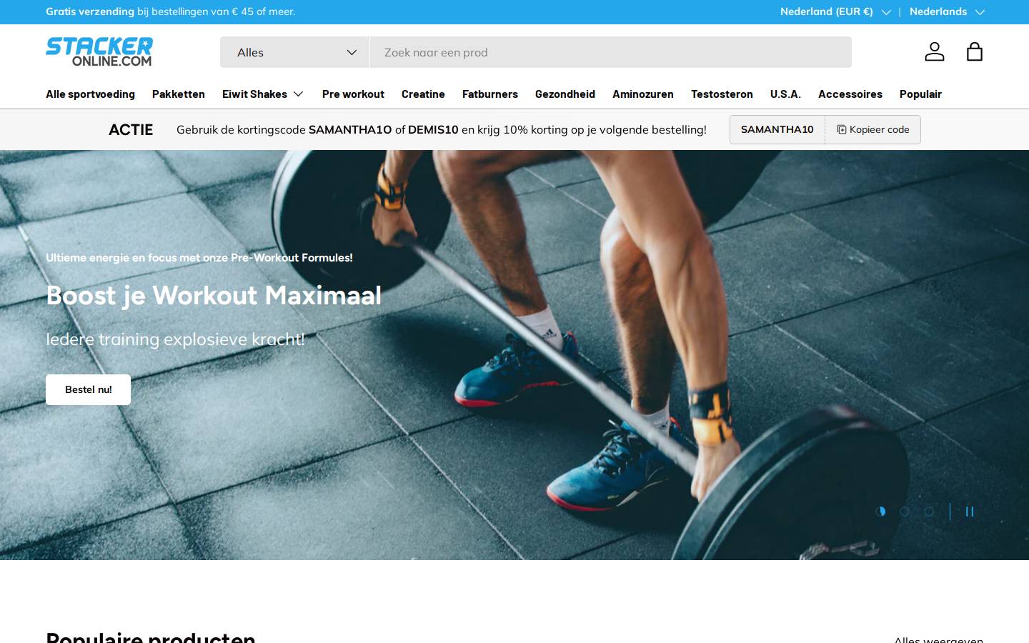stackeronline.com homepage screenshot