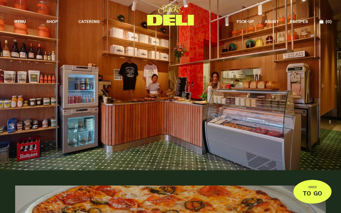 stacks-deli.com homepage screenshot