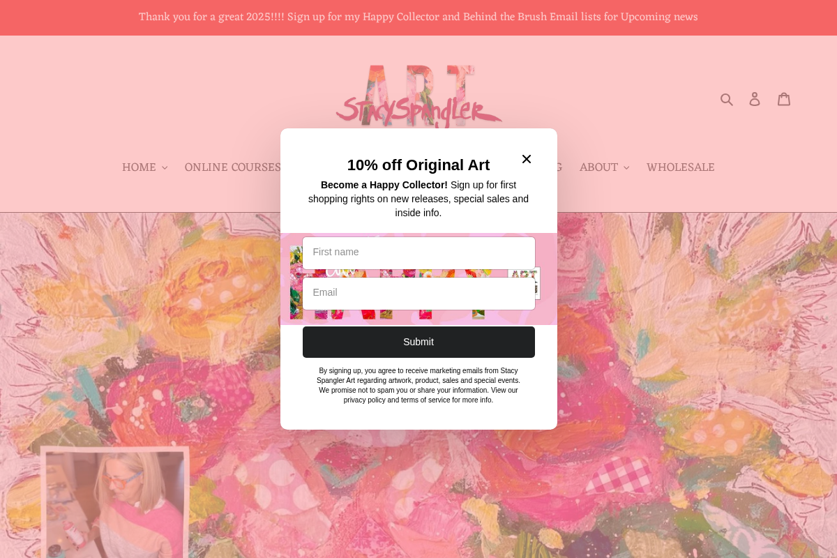 stacyspanglerart.org homepage screenshot