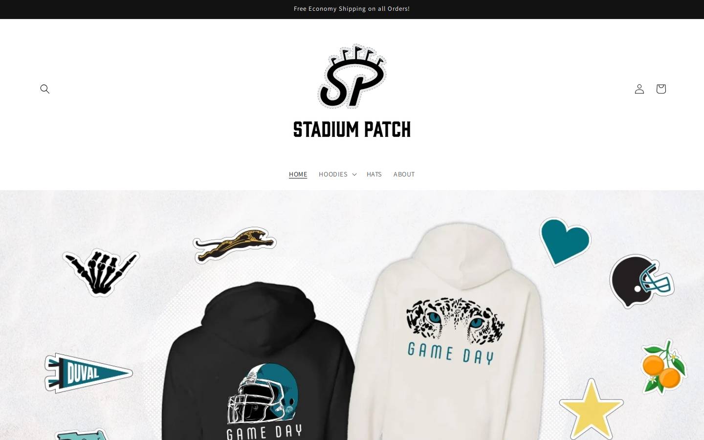 stadiumpatch.com homepage screenshot
