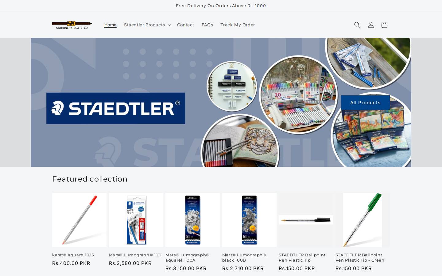 staedtlerpakistan.com homepage screenshot