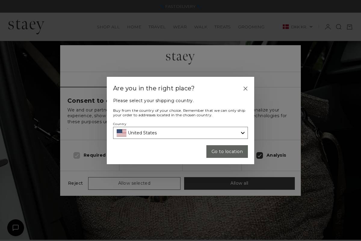 Staey.dk - Hundetilbehør i skandinavisk design homepage screenshot