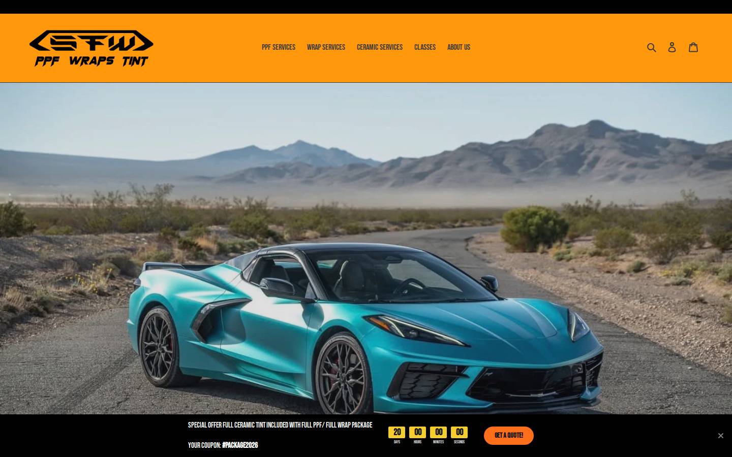 stagefivewraps.com homepage screenshot