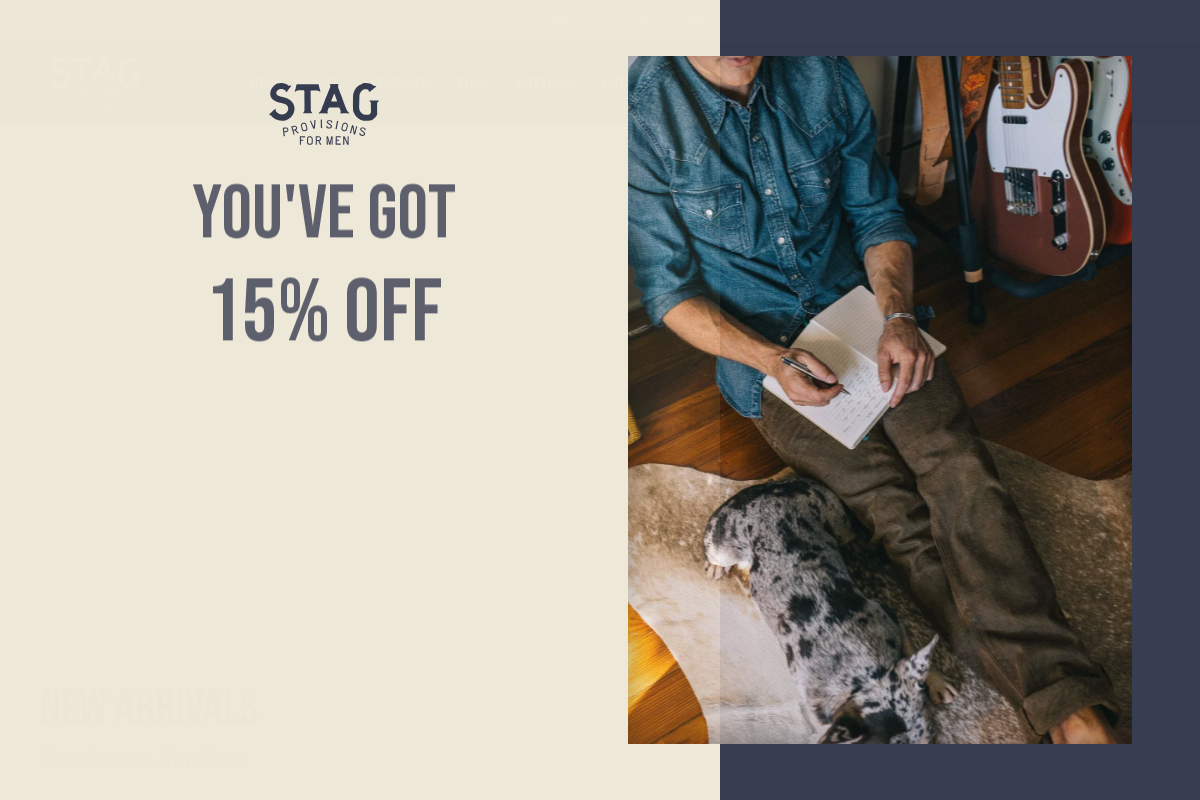 STAG Provisions homepage screenshot