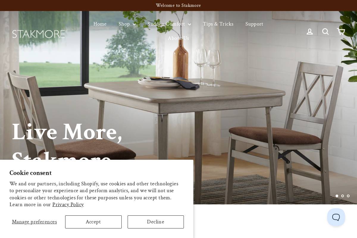 stakmore.com homepage screenshot