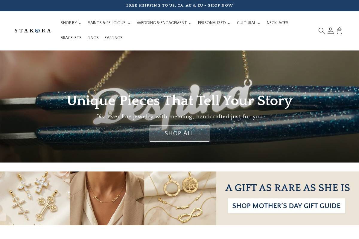 Stakora homepage screenshot