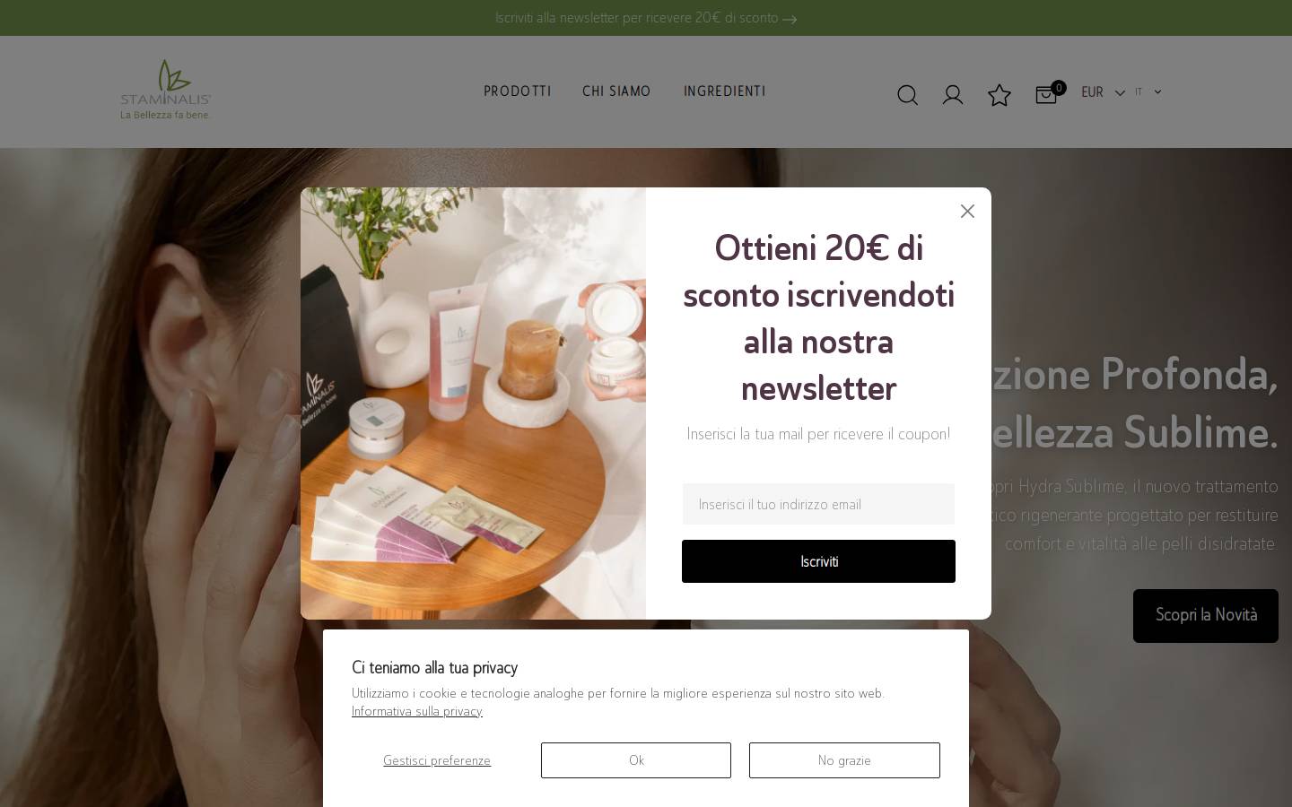 staminalis.it homepage screenshot