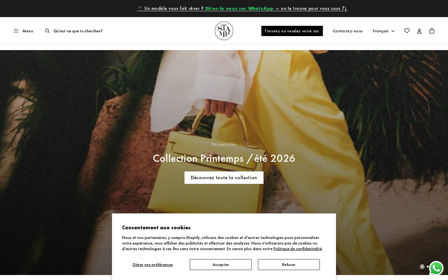 stamp-paris.com homepage screenshot