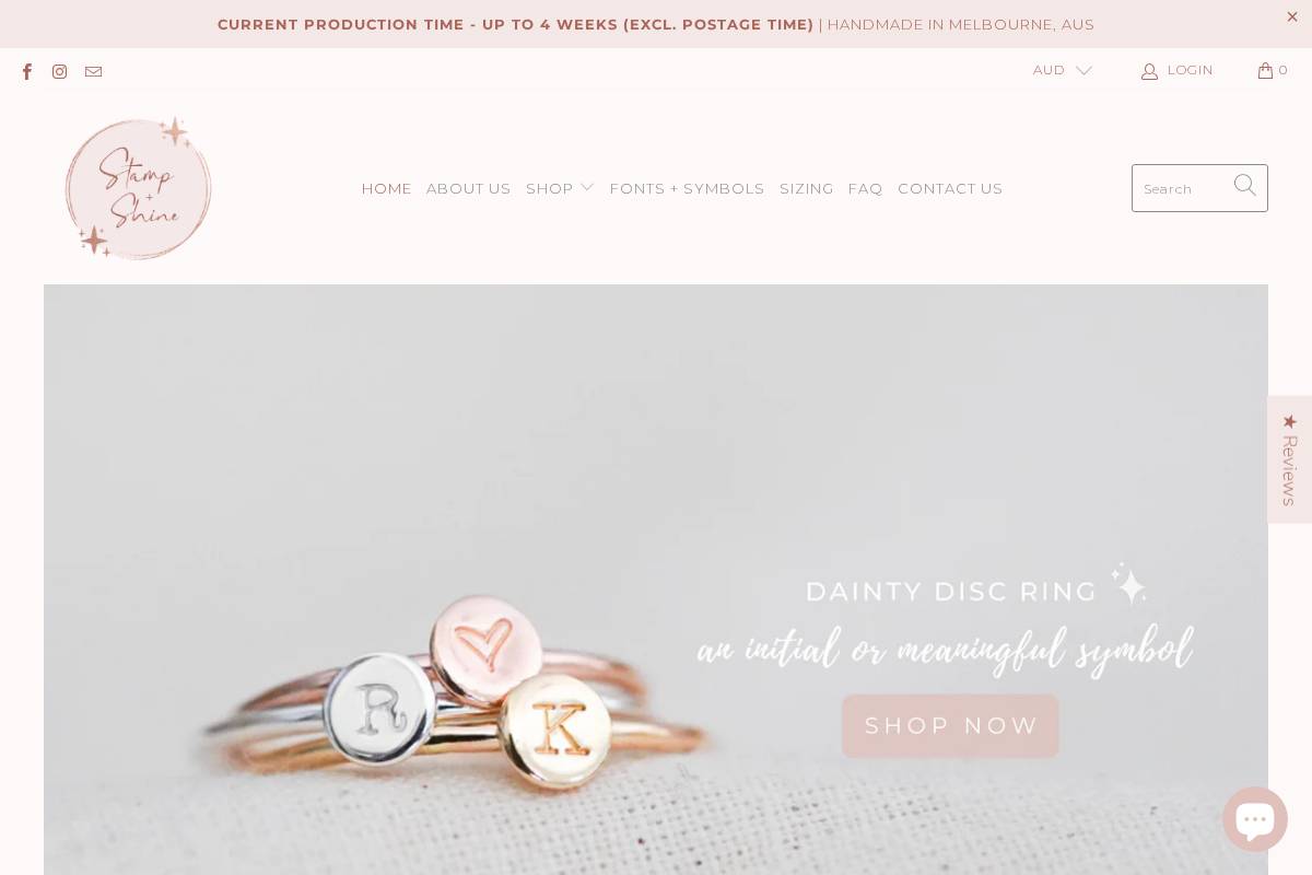 stampandshine.com homepage screenshot