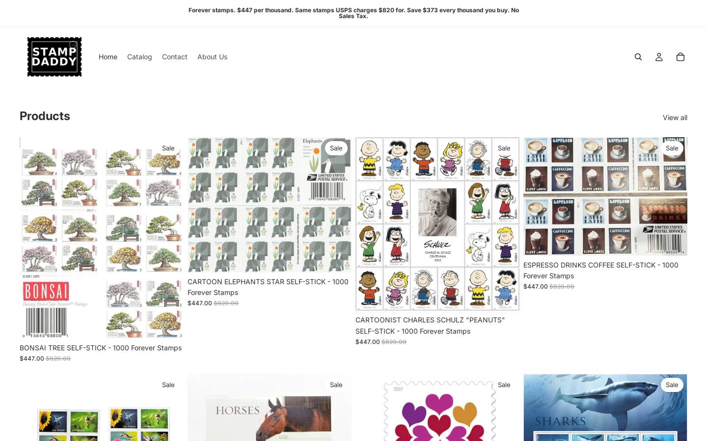 stampdaddy.com homepage screenshot
