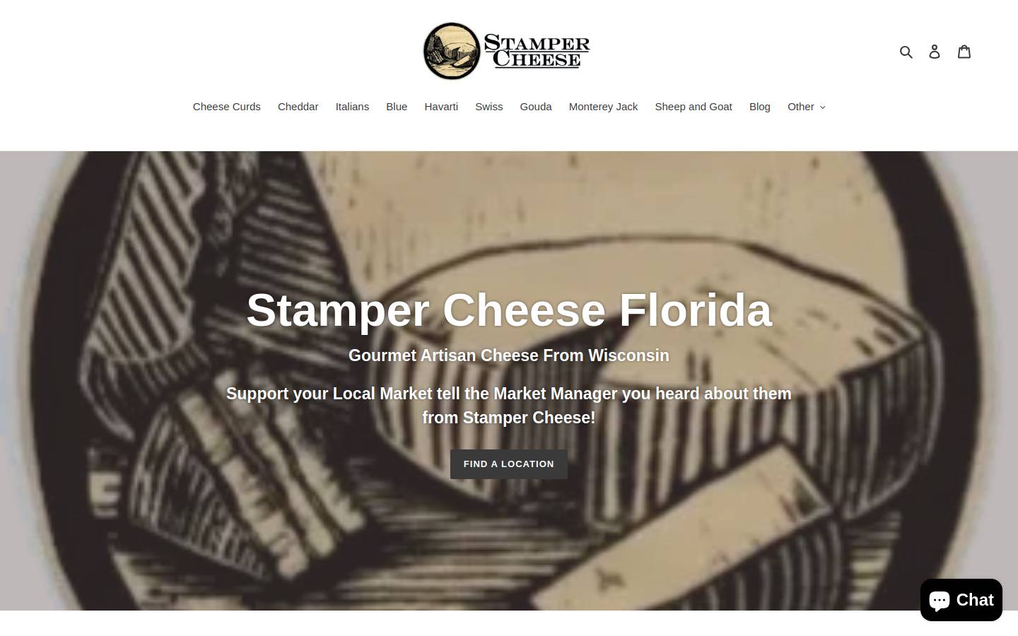stampercheeseflorida.com homepage screenshot