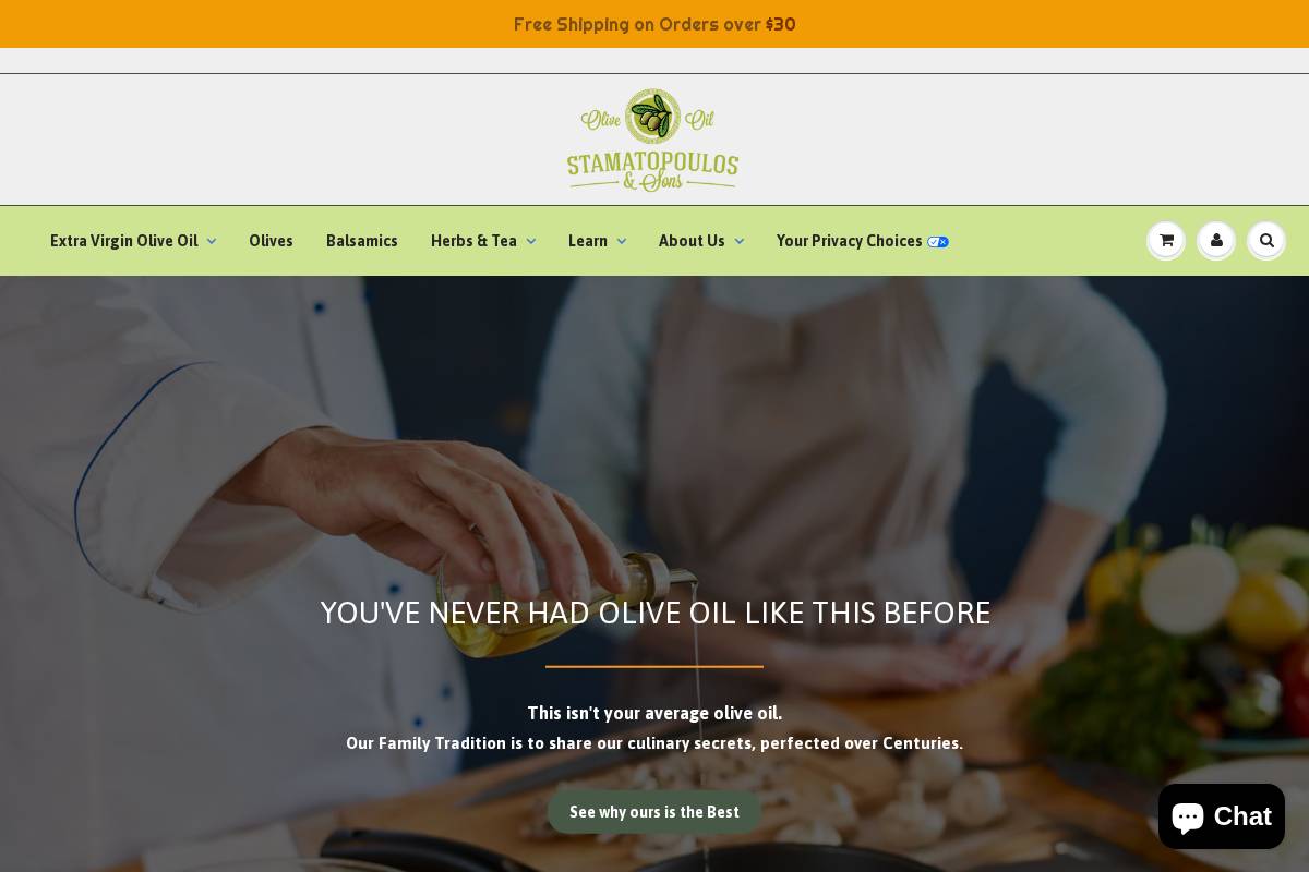 stamsons.com homepage screenshot