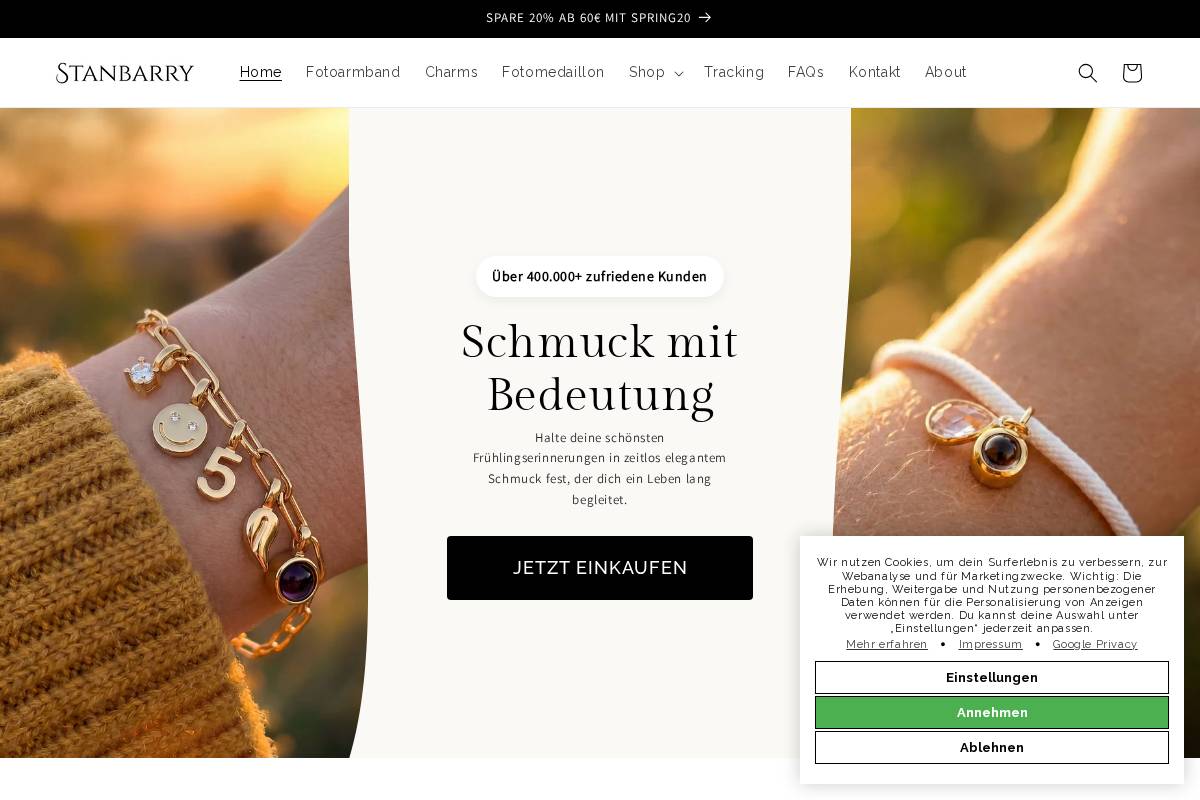 stanbarry.com homepage screenshot