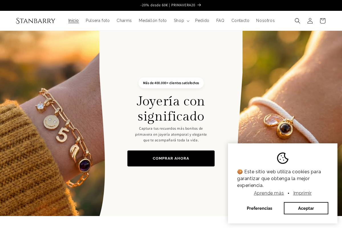 Stanbarry homepage screenshot
