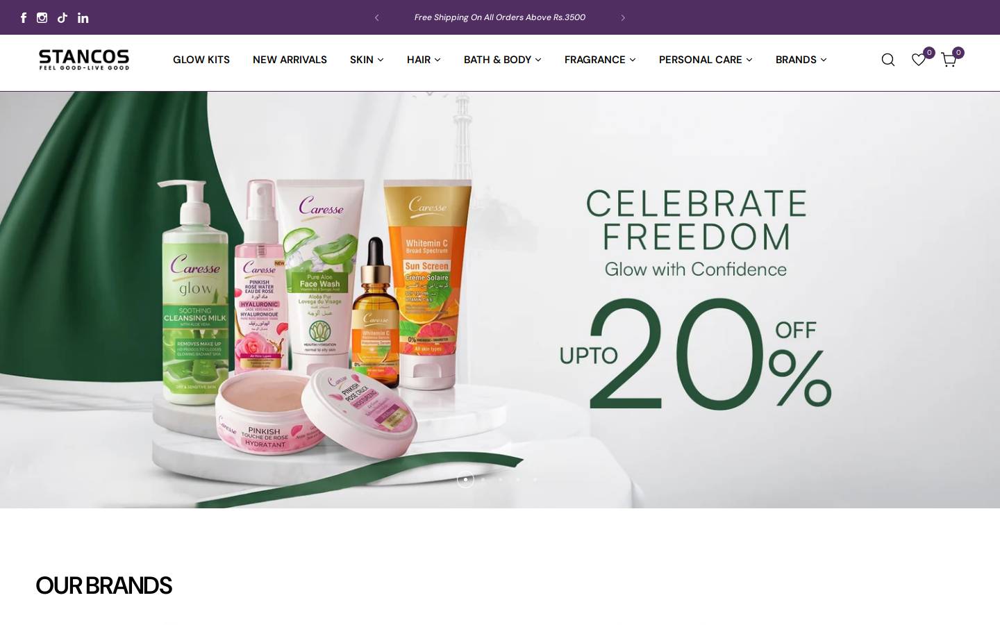 stancosworld.com homepage screenshot