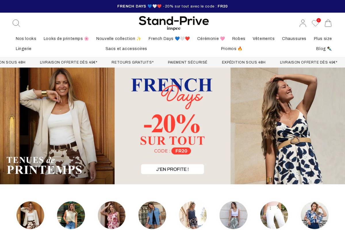 Inspee (stand-prive) homepage screenshot