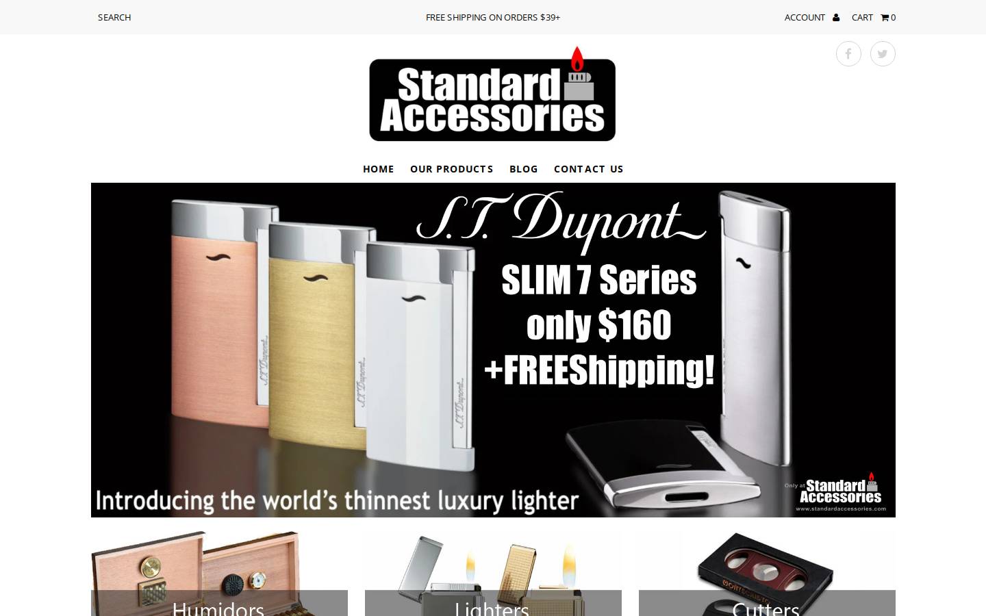 standardaccessories.com homepage screenshot