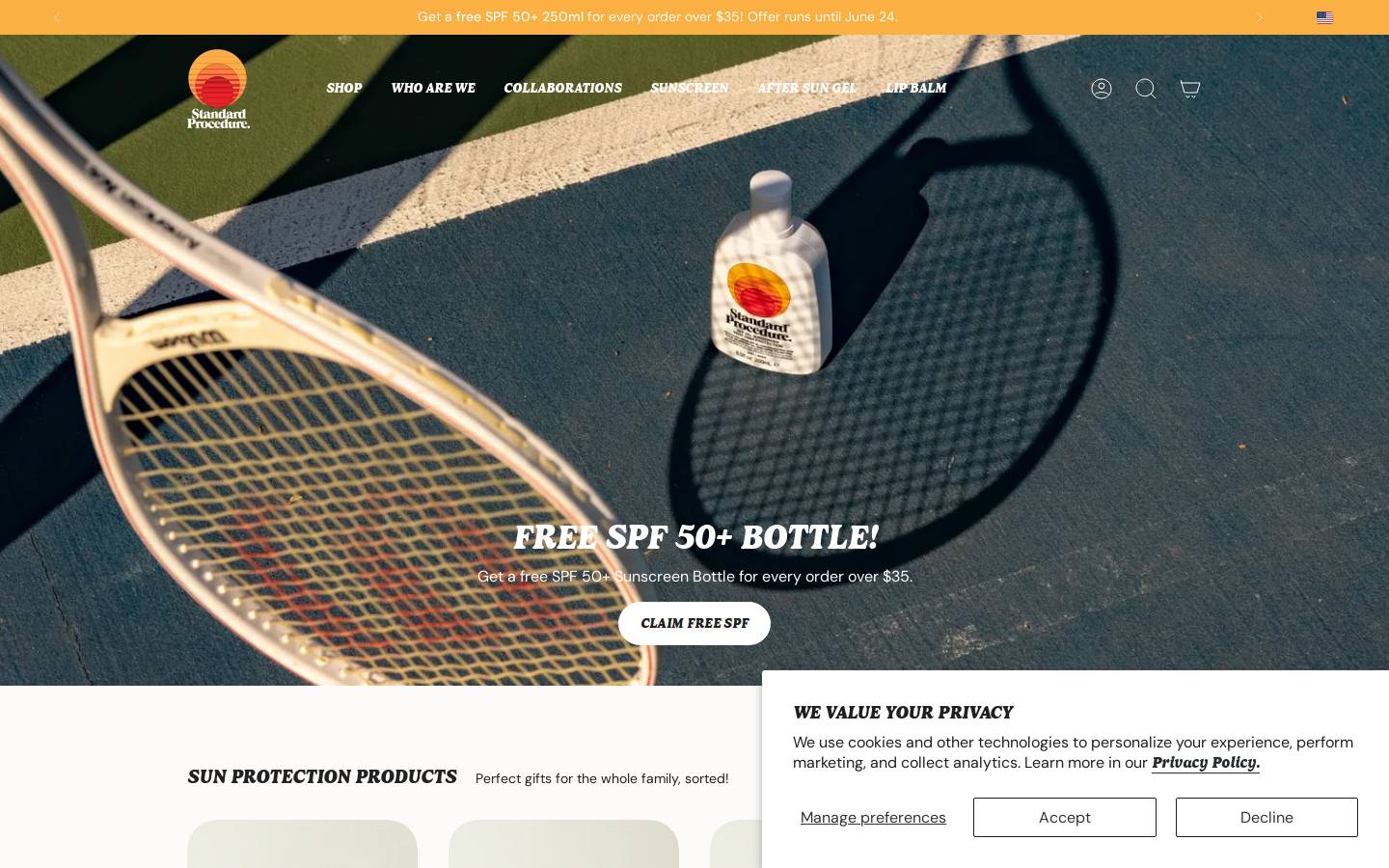 standardprocedure.com homepage screenshot