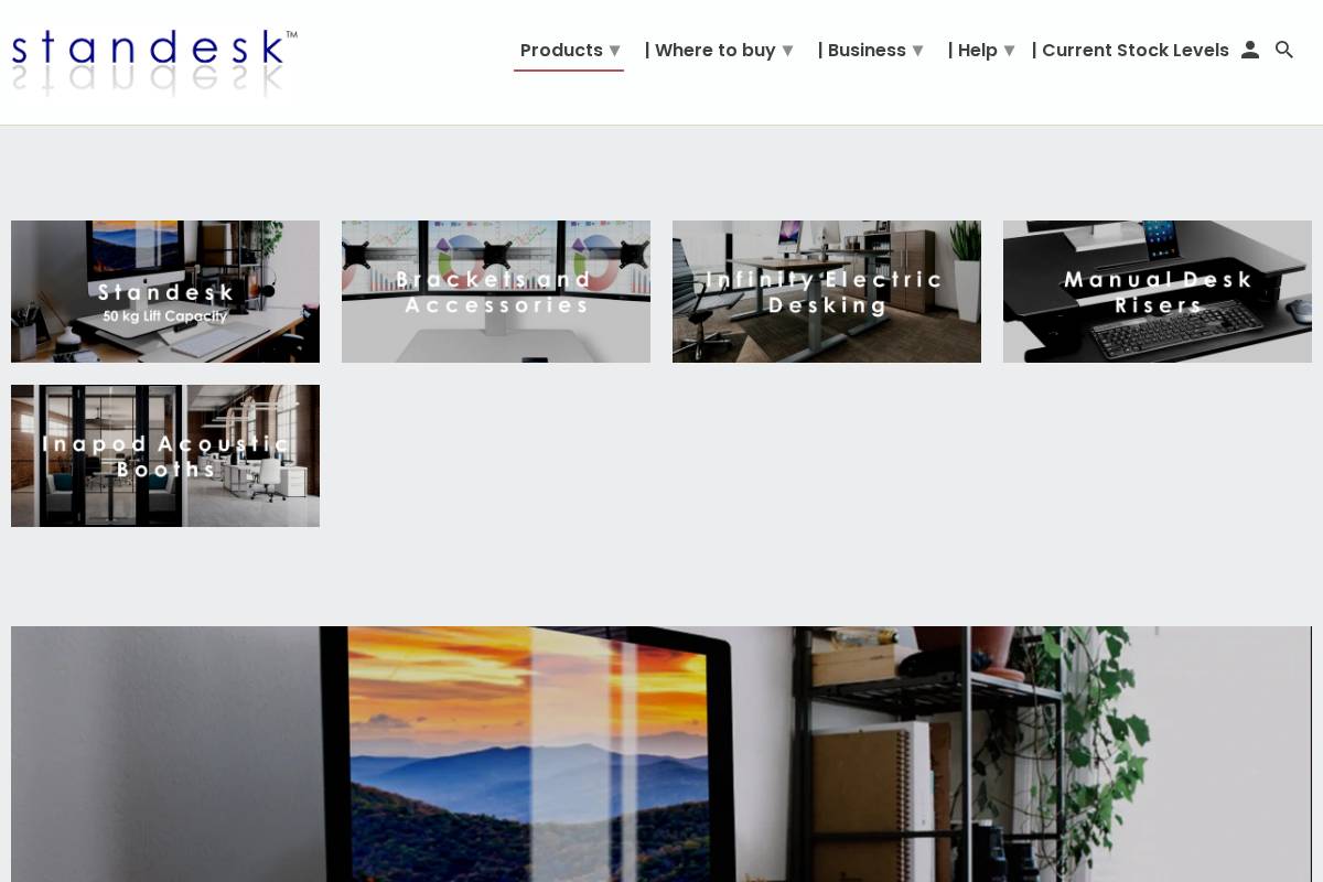 standesk.com.au homepage screenshot