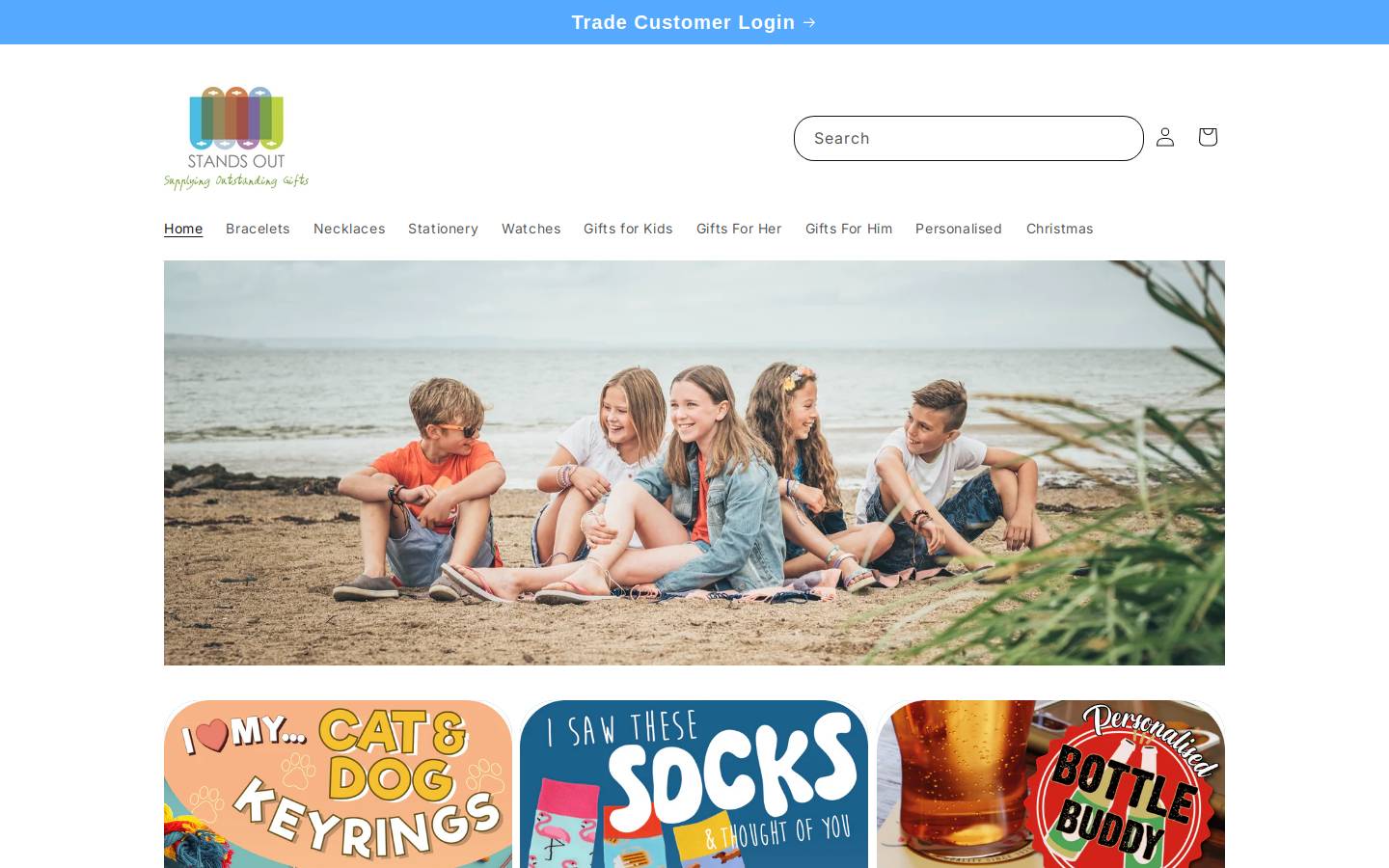 Stands Out homepage screenshot