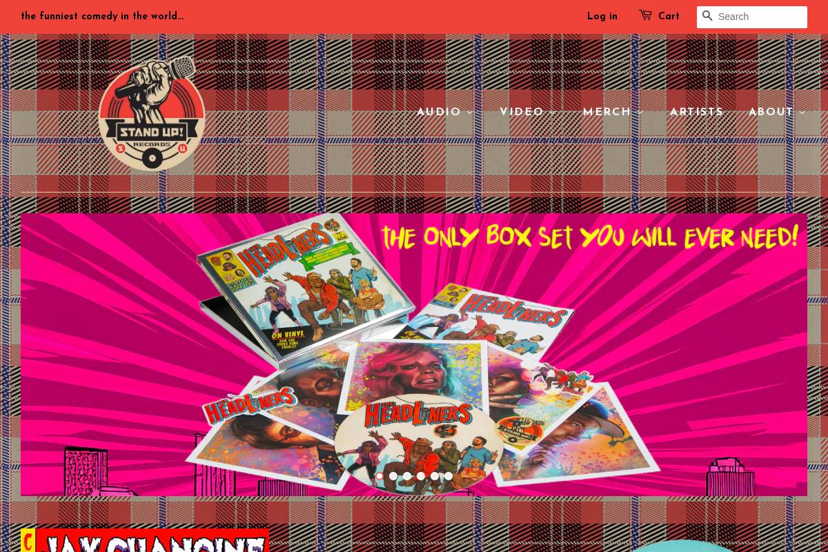 standuprecords.com homepage screenshot