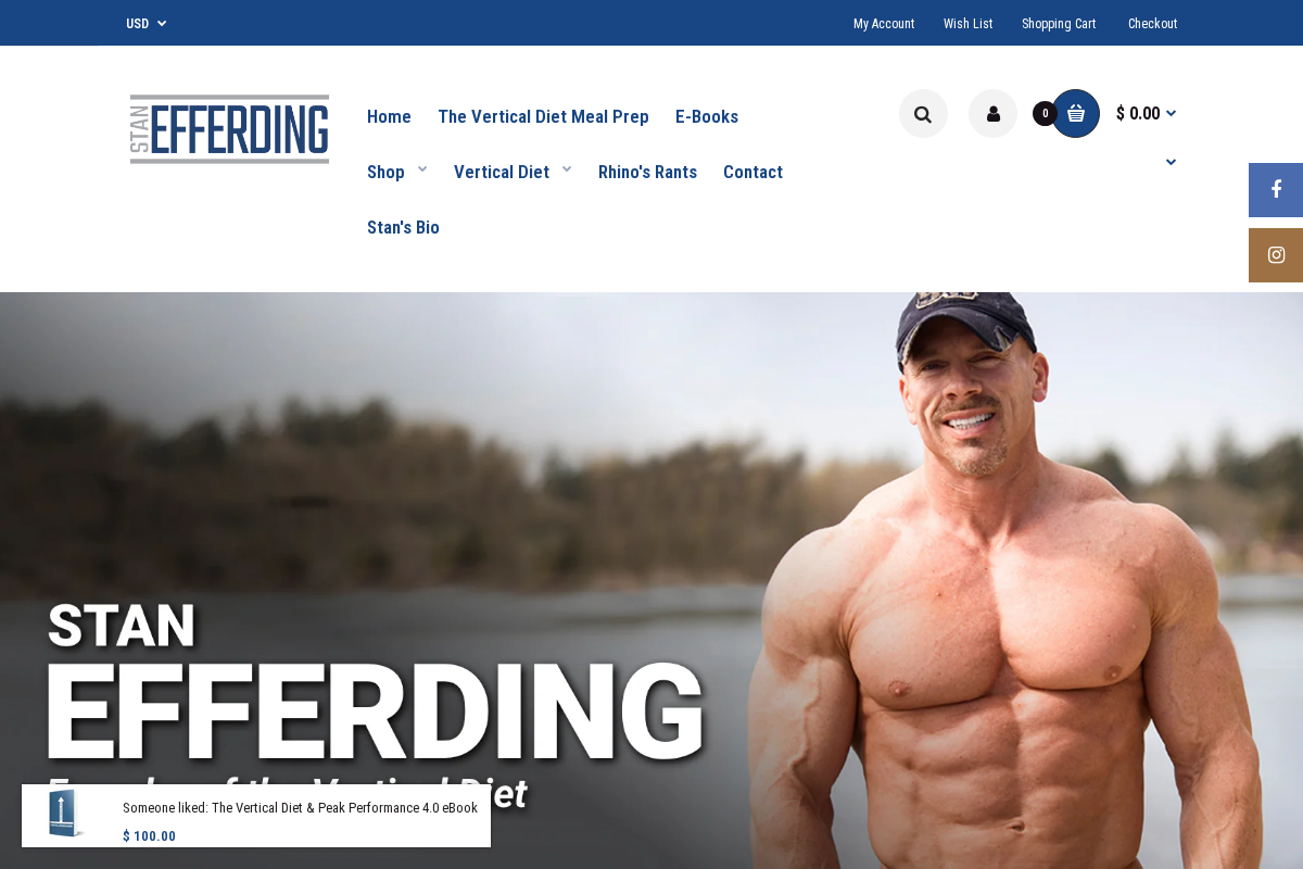 Stanefferding.com homepage screenshot