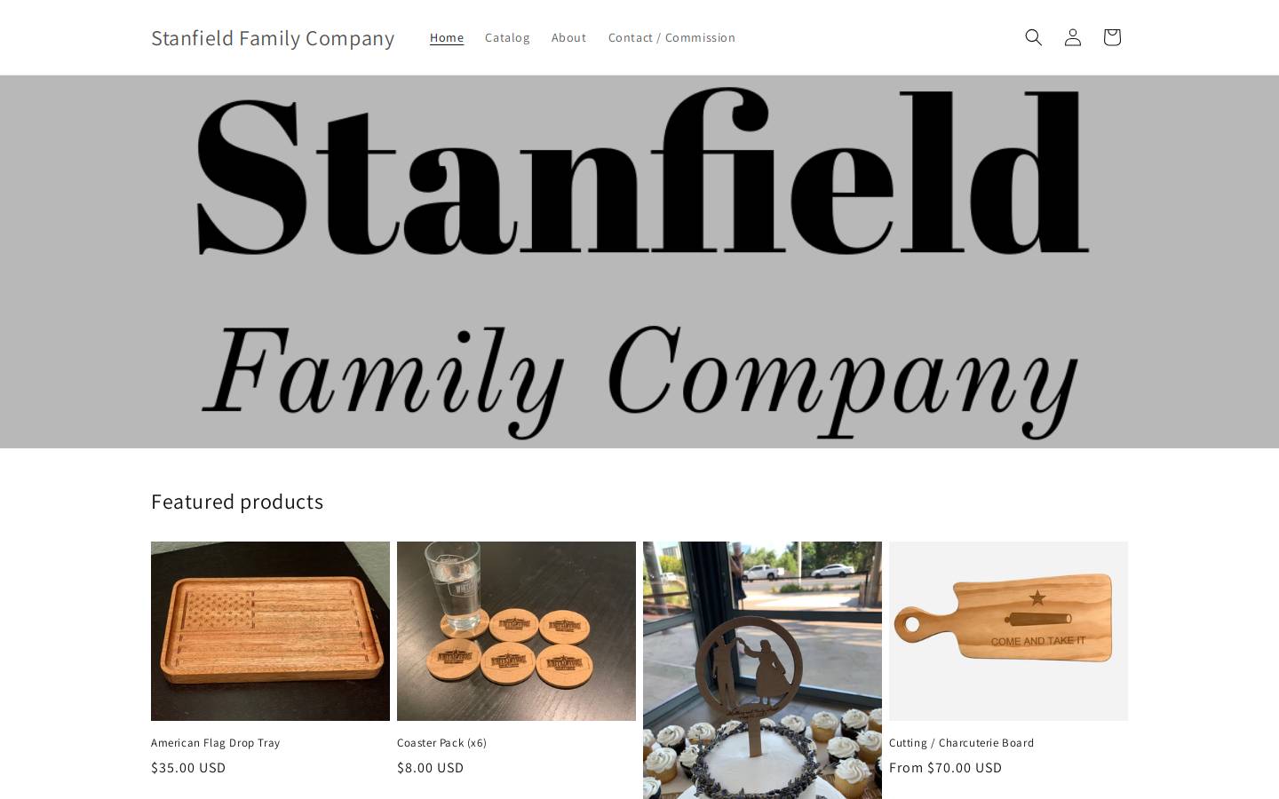 stanfieldfamilycompany.com homepage screenshot