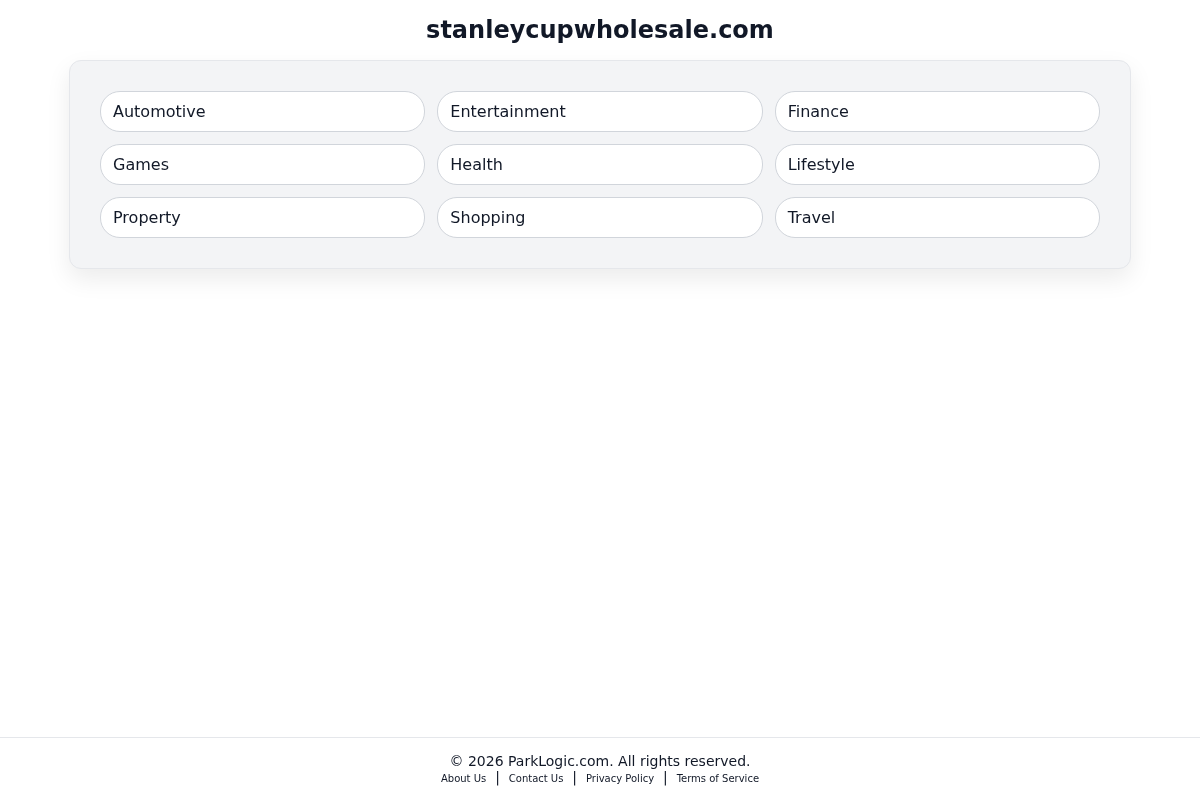 Stanley Cup Wholesale homepage screenshot