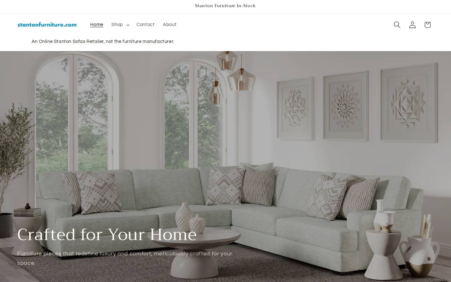 stantonfurniture.com homepage screenshot
