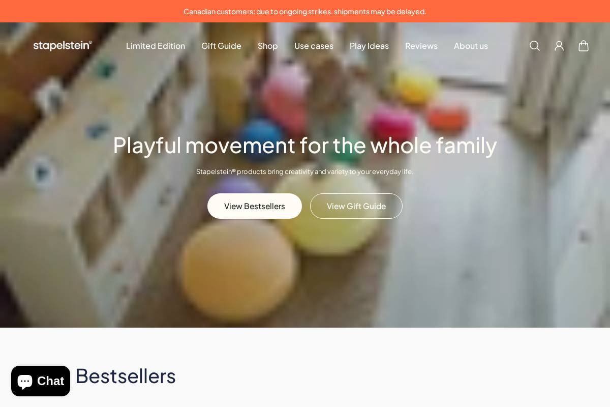 Stapelstein homepage screenshot
