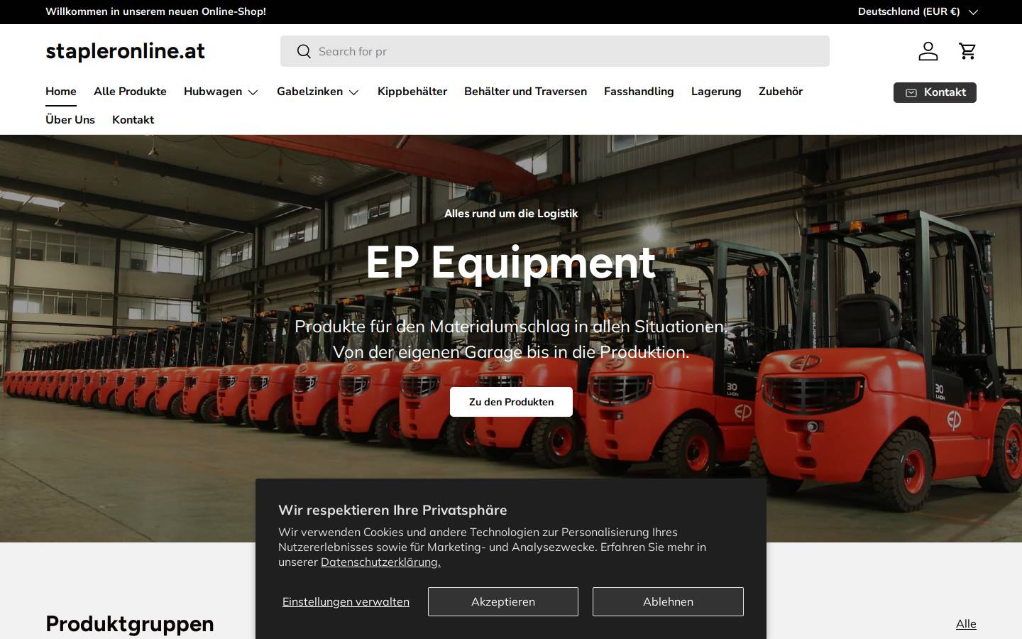 stapleronline.com homepage screenshot