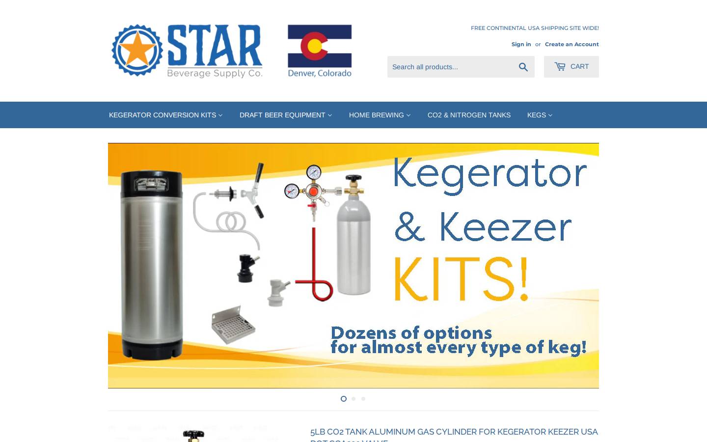 starbeveragesupply.com homepage screenshot