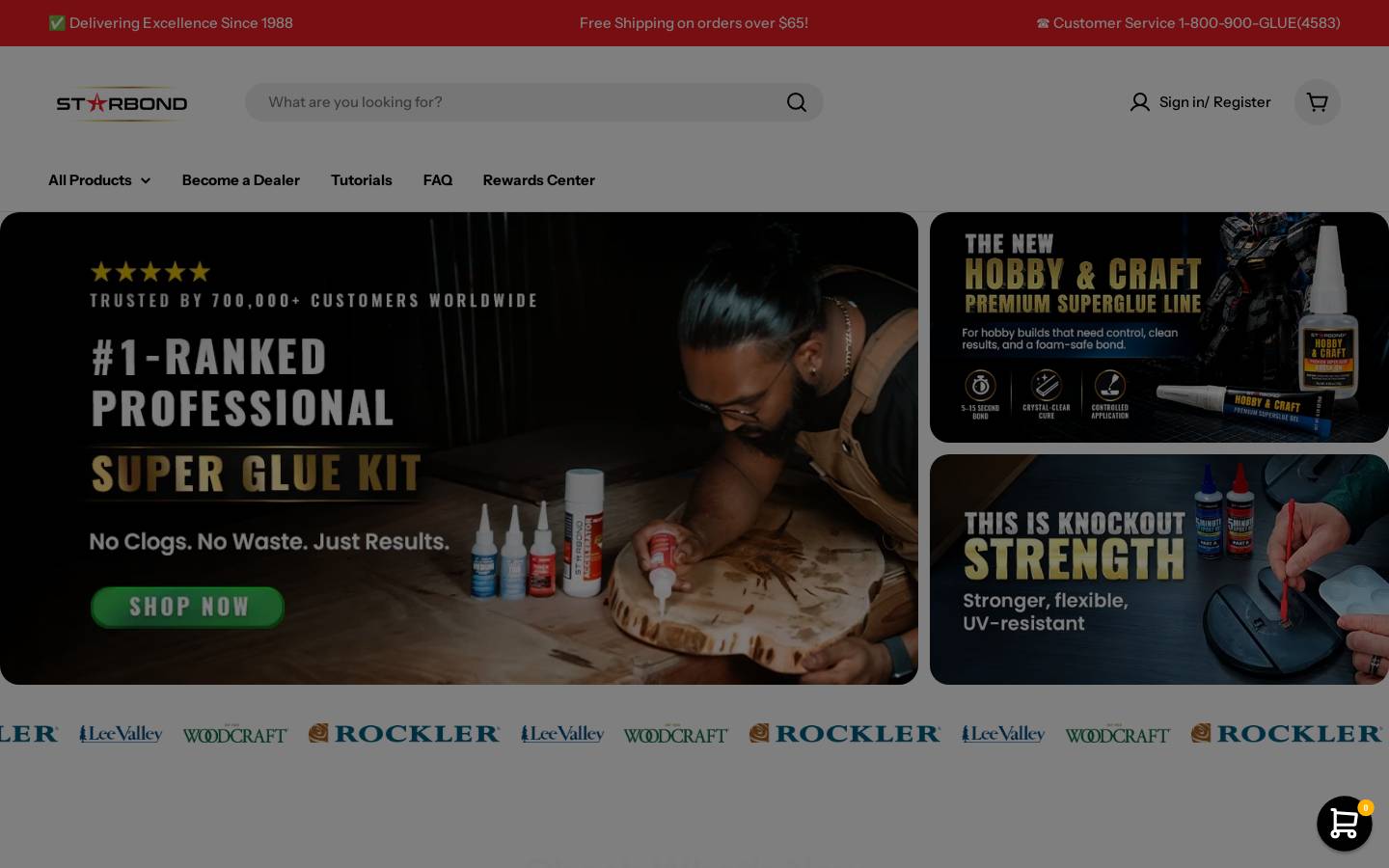 Starbond homepage screenshot