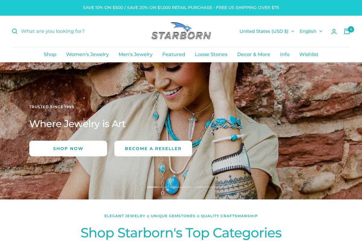 starborn.com homepage screenshot